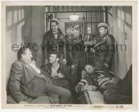 7r0577 WILD ONE 8.25x10 still 1953 Marlon Brando & bikers visit Sanders in jail as Lee Marvin sleeps!