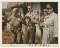 7r0007 DIRTY DOZEN color English FOH LC 1967 Robert Ryan & Ernest Borgnine during war exercise!