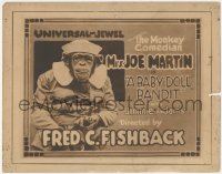 7r0651 BABY DOLL BANDIT TC 1920 chimpanzee Mrs. Joe Martin wearing human clothes, ultra rare!