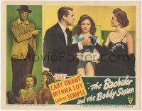 7r0876 BACHELOR & THE BOBBY-SOXER LC #3 1947 Shirley Temple between Cary Grant & Myrna Loy!