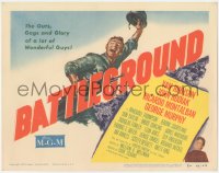 7r0652 BATTLEGROUND TC 1949 directed by William Wellman, art of World War II soldier Van Johnson!