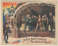 7r0896 BELOVED ROGUE LC 1927 John Barrymore as Francois Villon is ordered to leave, ultra rare!