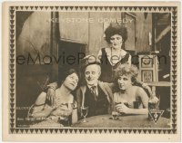 7r0915 BLOOD & THUNDER LC 1910s Raymond Griffith drinking booze with three ladies, ultra rare!