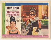 7r0601 BREAKFAST AT TIFFANY'S LC #6 1961 great close up of Audrey Hepburn in sunglasses & diamonds!