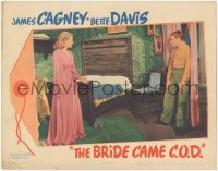 7r0929 BRIDE CAME C.O.D. LC 1941 James Cagney sneaks into Bette Davis' bedroom through the window!