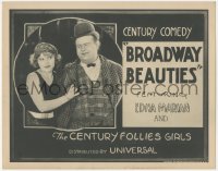 7r0657 BROADWAY BEAUTIES TC 1924 Edna Marion getting friendly with Pete Gordon, ultra rare!