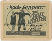 7r0659 BULL FIGHTER TC 1927 Mack Sennett comedy, sexy Madeline Hurlock with scarecrow, rare!