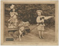 7r0945 BUSTER'S PICNIC LC 1927 Arthur Trimble, Pete The Dog & Doreen Turner with wagon, ultra rare!