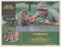 7r0952 CADDYSHACK LC #2 1980 completely wacky close up of Bill Murray with gopher and hose!