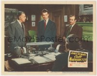 7r0954 CALL NORTHSIDE 777 LC #4 1948 James Stewart, Lee J. Cobb & two others in office, film noir!