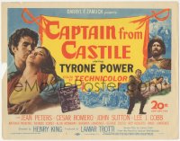 7r0662 CAPTAIN FROM CASTILE TC 1947 Tyrone Power, Jean Peters & Cesar Romero in historical Mexico!