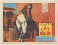 7r0967 CAT BALLOU LC 1965 great image of drunk gunfighter Lee Marvin, who can't stay on his horse!