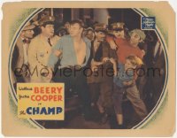 7r0972 CHAMP LC 1931 Jackie Cooper tries to stop police from taking his dad boxer Wallace Beery!