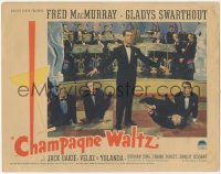 7r0973 CHAMPAGNE WALTZ LC 1937 Fred MacMurray performing on stage with orchestra!