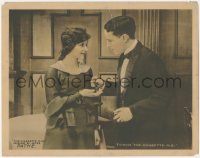 7r0984 CIGARETTE GIRL LC 1917 pretty Gladys Hulette receives a tip from man in tuxedo, ultra rare!