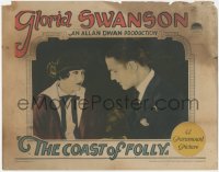 7r0987 COAST OF FOLLY LC 1925 close up of beautiful Gloria Swanson staring at Anthony Jowitt!