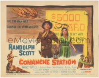 7r0668 COMANCHE STATION TC 1960 Randolph Scott, Nancy Gates, Budd Boetticher, wanted poster design!