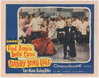 7r1003 DADDY LONG LEGS LC #4 1955 c/u of Fred Astaire in tux & Leslie Caron on their knees!