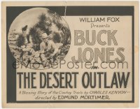 7r0670 DESERT OUTLAW TC 1924 great image of Buck Jones, blazing story of cowboy trails, ultra rare!