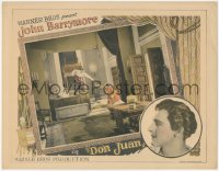 7r1033 DON JUAN LC 1926 hero John Barrymore uses his sword to protect Estelle Taylor, very rare!