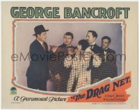 7r1039 DRAGNET LC 1928 Joseph von Sternberg, George Bancroft, William Powell & Evelyn Brent caught!