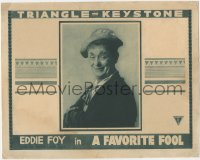 7r1066 FAVORITE FOOL LC 1915 great portrait of Eddie Foy Sr., Mack Sennett comedy, ultra rare!