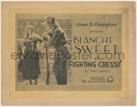 7r0683 FIGHTING CRESSY TC 1919 pretty Blanche Sweet & Russell Simpson, from Bret Harte novel, rare!