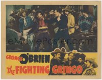 7r1072 FIGHTING GRINGO LC 1939 great image of George O'Brien brawling with Mexican bandits!