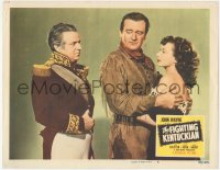 7r1073 FIGHTING KENTUCKIAN LC #6 1949 John Wayne in buckskin & sexy Vera Ralston stare at Hugo Haas!