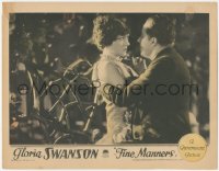 7r1076 FINE MANNERS LC 1926 chorus girl Gloria Swanson repelled by guy putting the make on her!