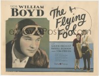7r0686 FLYING FOOL TC 1929 pilot William Boyd & his brother's girl Marie Prevost, ultra rare!