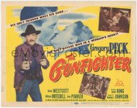 7r0704 GUNFIGHTER TC 1950 Gregory Peck's only friends were his guns, great outlaw image!