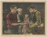 7r1141 HEADIN' WEST LC 1922 man & woman watch Hoot Gibson hand a knife to another man, rare!