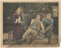 7r1143 HELL'S HOLE LC 1923 Buck Jones & Ruth Clifford rescue their friend tied to a chair!