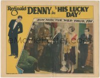 7r1150 HIS LUCKY DAY LC 1929 Reginald Denny eavesdropping on man & woman with two police officers!