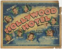 7r0712 HOLLYWOOD HOTEL TC 1937 Dick Powell, Ted Healy, Benny Goodman, Farrell, Lane Sisters, rare!