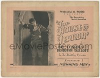 7r0715 HOUSE OF TERROR chapter 1 TC 1928 full-length Pat J. O'Brien, Missing Men, ultra rare!