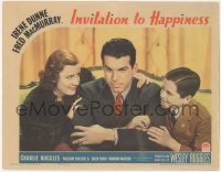 7r1183 INVITATION TO HAPPINESS LC 1939 boxer Fred MacMurray ignores wife Irene Dunne & kid!