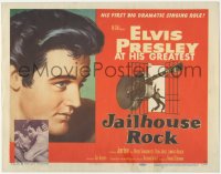 7r0718 JAILHOUSE ROCK TC 1957 classic art of Elvis Presley by Bradshaw Crandell, rock 'n' roll!