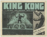 7r1209 KING KONG LC #5 R1952 best image of giant ape chained on stage in front of huge crowd!