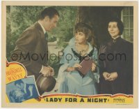 7r1220 LADY FOR A NIGHT LC 1941 Blanche Yurka smiles at John Wayne & pretty Joan Blondell!