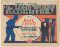 7r0730 LONE WOLF'S DAUGHTER TC 1929 silhouette pointing gun at Bert Lytell & Olmstead, rare!