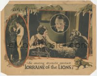 7r1247 LORRAINE OF THE LIONS LC 1925 Patsy Ruth Miller with chained fake ape Fred Humes, ultra rare!