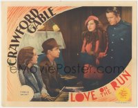 7r1254 LOVE ON THE RUN LC 1936 Reginald Owen & Mona Barrie tell Crawford & Tone they both lose!