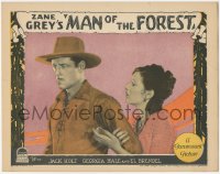 7r1264 MAN OF THE FOREST LC 1926 c/u of Georgia Hale pleading with angry Jack Holt, Zane Grey!