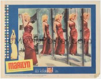 7r0640 MARILYN LC #8 1963 sexy full-length Monroe posing by mirrors from How to Marry a Millionaire!