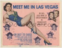 7r0737 MEET ME IN LAS VEGAS TC 1956 super sexy full-length showgirl Cyd Charisse in skimpy outfit!