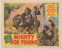 7r1278 MIGHTY JOE YOUNG LC #2 1949 1st Ray Harryhausen, Widhoff art of ape saving girl from lions!