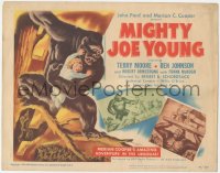 7r0741 MIGHTY JOE YOUNG TC 1949 first Ray Harryhausen, wonderful art of ape rescuing girl in tree!