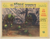 7r1283 MOLE PEOPLE LC #7 1956 great image of many monsters emerging from underground!